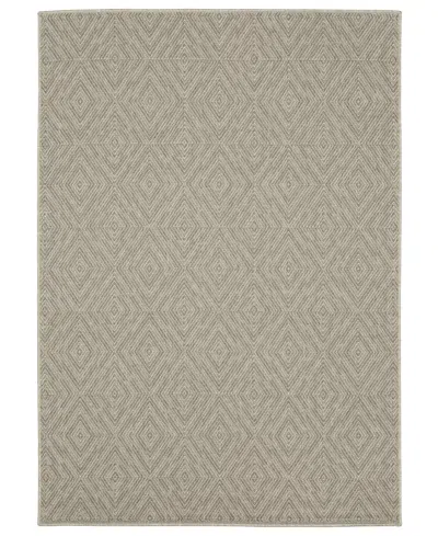 Oriental Weavers Caicos Ca08a 6'7x9'2 Area Rug In Charcoal