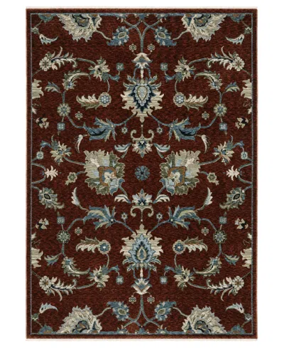 Oriental Weavers Capella Cap06 6'7"x9'6" Area Rug In Red