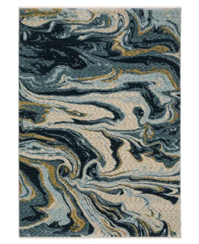 Oriental Weavers Capella Cap10 3'3"x5' Area Rug In Blue