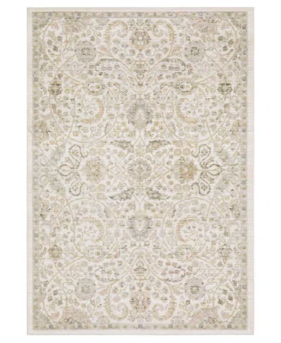 Oriental Weavers Cavett Cav05 5'3"x7'6" Area Rug In White