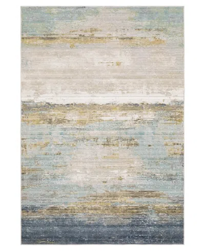 Oriental Weavers Cavett Cav09 6'7"x9'6" Area Rug In Blue