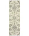 Oriental Weavers Craft 93000 Sand/ash 2'6" X 8' Runner Area Rug In Sand,ash