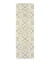 Oriental Weavers Craft 93004 Runner Rug, 2'6 X 8' In Gray/sand