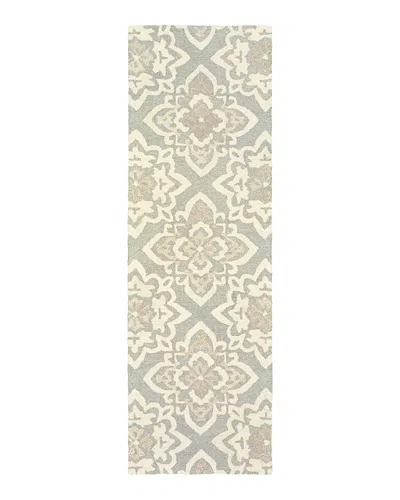 Oriental Weavers Craft 93004 Runner Rug, 2'6 X 8' In Gray/sand