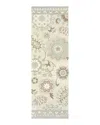 Oriental Weavers Craft 93005 Runner Rug, 2'6 X 8' In Ivory/gray