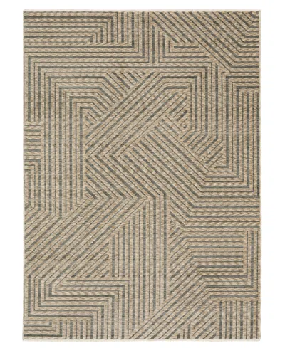 Oriental Weavers Echo Ech01 3'3"x5' Area Rug In Beige
