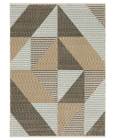 Oriental Weavers Echo Ech04 6'7"x9'6" Area Rug In Beige