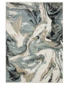 Oriental Weavers Echo Ech07 Rug Collection In Blue