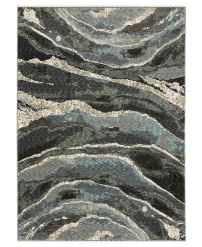 Oriental Weavers Echo Ech12 6'7"x9'6" Area Rug In Blue