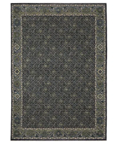 Oriental Weavers Eliana Eli01 2'3''x7'6'' Runner Area Rug In Blue