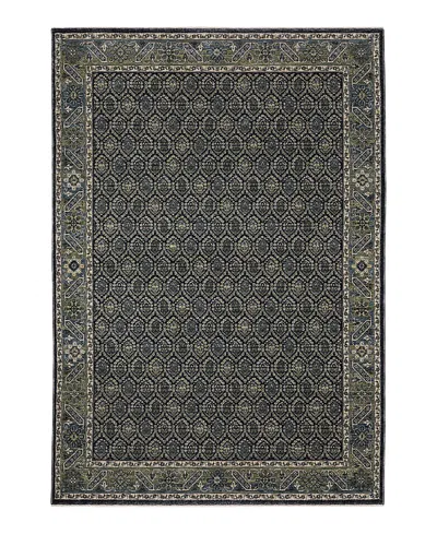Oriental Weavers Eliana Eli01 Runner Area Rug, 2'3x7'6 In Blue