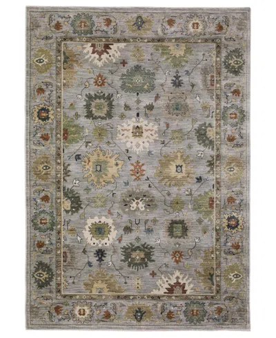 Oriental Weavers Eliana Eli03 6'7"x9'6" Area Rug In Blue