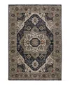 Oriental Weavers Eliana Eli07 6'7"x9'6" Area Rug In Brown