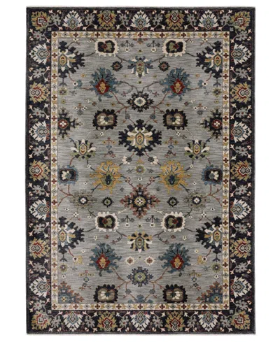 Oriental Weavers Eliana Eli08 9'10"x12'10" Area Rug In Blue