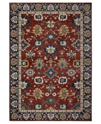 Oriental Weavers Eliana Eli12 2'3''x7'6'' Runner Area Rug In Red