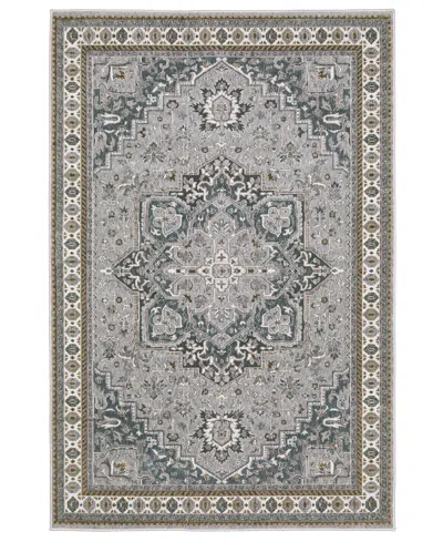 Oriental Weavers Ellington Ell02 6'7"x9'6" Area Rug In Gray