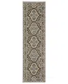 Oriental Weavers Ellington Ell03 2'3"x7'6" Runner Area Rug In Brown