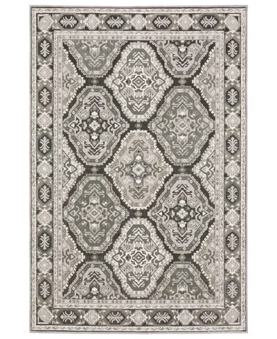 Oriental Weavers Ellington Ell04 6'7"x9'6" Area Rug In Brown