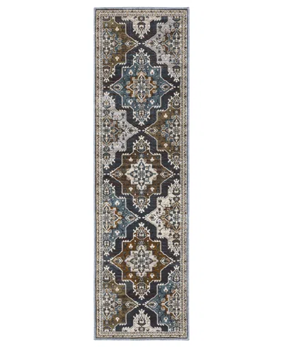 Oriental Weavers Ellington Ell07 2'3"x7'6" Runner Area Rug In Multi