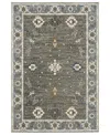 Oriental Weavers Ellington Ell09 6'7"x9'6" Area Rug In Gray