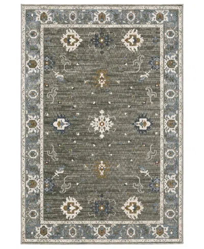 Oriental Weavers Ellington Ell09 6'7"x9'6" Area Rug In Gray