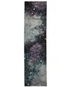 Oriental Weavers Evolution 0958a 2'3"x8' Runner Area Rug In Blue