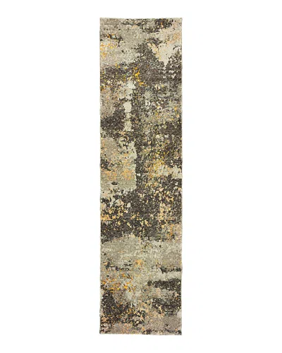 Oriental Weavers Evolution 8025b Runner Rug, 2'3 X 8' In Gray/gold