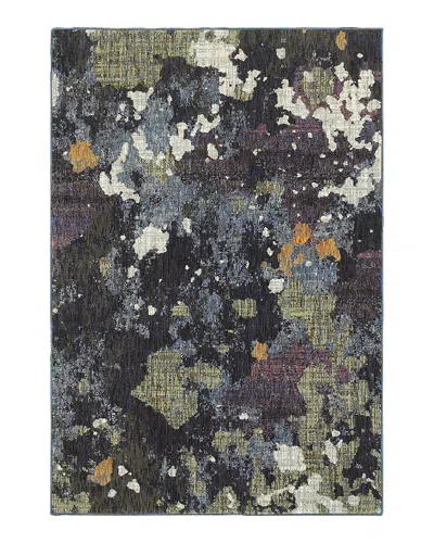 Oriental Weavers Evolution 8029a Area Rug, 7'10 X 10'10 In Navy/green
