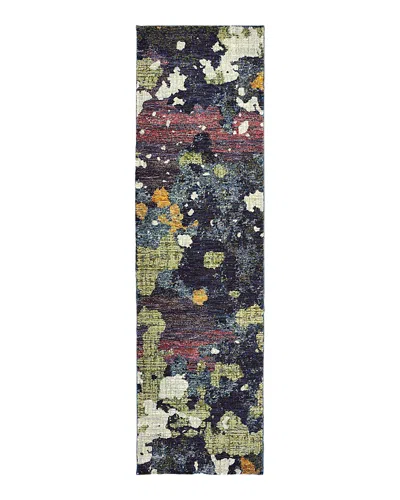 Oriental Weavers Evolution 8029a Runner Rug, 2'3 X 8' In Navy/green