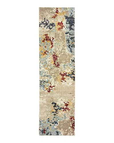 Oriental Weavers Evolution 8043k Runner Rug, 2'3 X 8' In Beige/blue