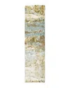 Oriental Weavers Formations 70001 Runner Area Rug, 2'6 X 10' In Blue/brown