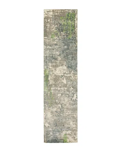 Oriental Weavers Formations 70007 Area Rug, 6' X 9' In Blue/green