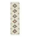 Oriental Weavers Axis Ax07a Runner Area Rug, 2'3 X 7'6 In Ivory