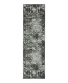 Oriental Weavers Gemini 070n2 Runner Area Rug, 2'3 X 7'6 In Charcoal