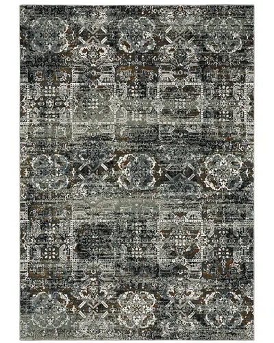 Oriental Weavers Gemini 2060v Area Rug, 3'10 X 5'5 In Charcoal