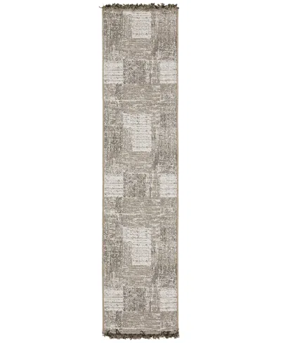 Oriental Weavers Gillian 081v4 1'10x7'6 Runner Area Rug In Charcoal
