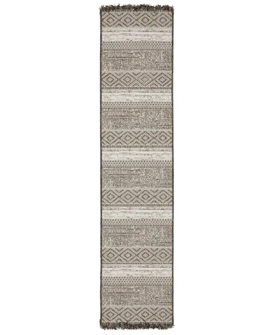 Oriental Weavers Gillian 4925a 1'10x7'6 Runner Area Rug In Charcoal