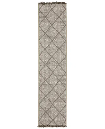 Oriental Weavers Gillian 4928h 1'10x7'6 Runner Area Rug In Charcoal