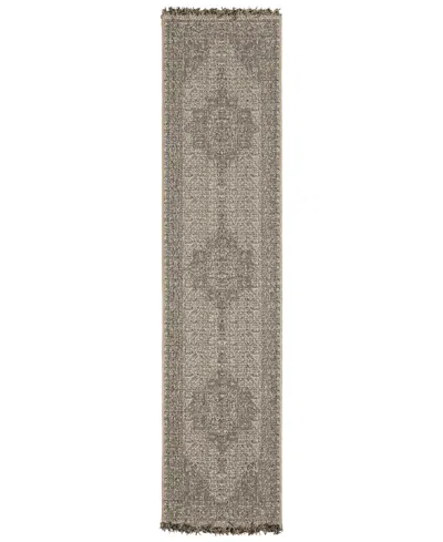 Oriental Weavers Gillian 5094x 1'10x7'6 Runner Area Rug In Charcoal