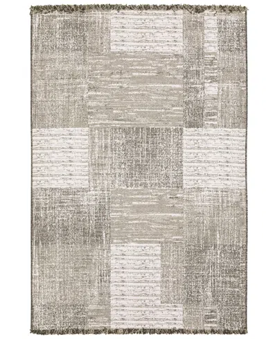 Oriental Weavers Gillian 081v4 3'3x5' Area Rug In Charcoal