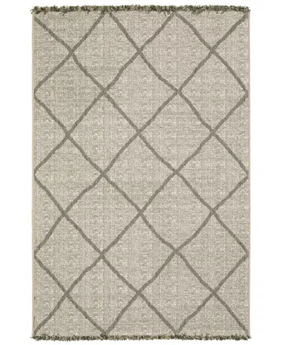 Oriental Weavers Gillian 4928h 7'10x10' Area Rug In Charcoal