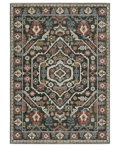 Oriental Weavers Hastings Ha02b 2'3x7'6 Runner Area Rug In Green