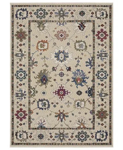 Oriental Weavers Hastings Ha01w 3'10x5'5 Area Rug In Ivory