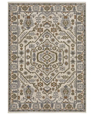 Oriental Weavers Hastings Ha02i 6'7x9'6 Area Rug In Ivory