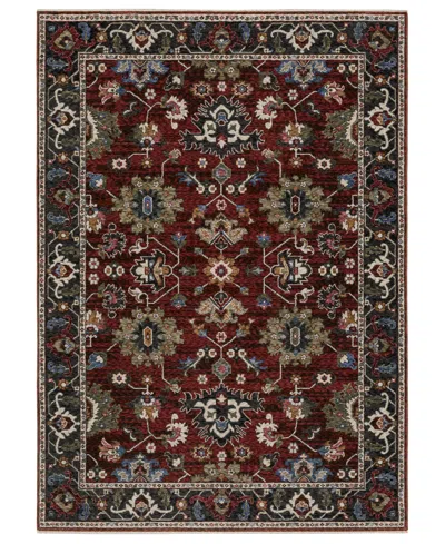 Oriental Weavers Hastings Ha03v 6'7x9'6 Area Rug In Red