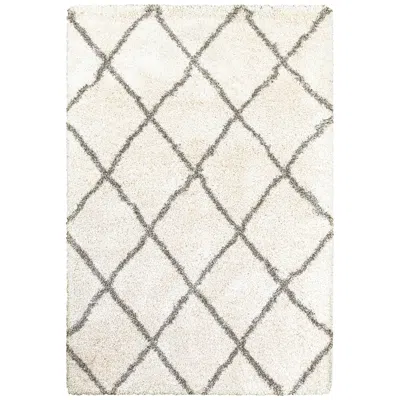 Oriental Weavers Henderson 090w9 5'3"x7'6" Ivory And Gray Area Rug