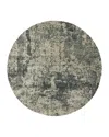 Oriental Weavers Henderson Shag 5503 Round Rug, 7'10 X 7'10 In Gray/charcoal