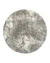 Oriental Weavers Henderson Shag 5503 Round Rug, 7'10 X 7'10 In Gray/ivory