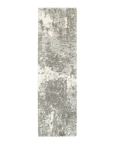 Oriental Weavers Henderson Shag 5503 Runner Rug, 2'3 X 7'6 In Gray/ivory