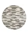 Oriental Weavers Henderson Shag 565j Round Rug, 7'10 X 7'10 In Gray/ivory